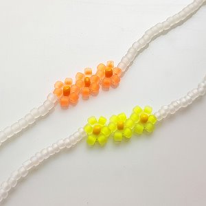 neon color flower silver bracelets ★일주일 10%할인&amp;무료배송★
